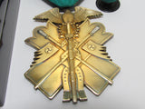 SILVER CASE INSCRIPTION! WW2 JAPANESE MEDAL GOLDEN KITE 6TH CLASS WWII JAPAN SILVER ORDER GOLD