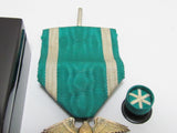 SILVER CASE INSCRIPTION! WW2 JAPANESE MEDAL GOLDEN KITE 6TH CLASS WWII JAPAN SILVER ORDER GOLD