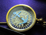 RARE EARLY 1900's ANTIQUE JAPANESE NAVY FLEET FUNDING BADGE COMPASS WAR MEDAL SHIP JAPAN RUSSO
