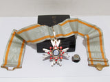 WW2 JAPANESE MEDAL ORDER OF THE SACRED TREASURE 3RD CLASS SILVER GOLD WWII JAPAN