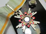 WW2 JAPANESE MEDAL ORDER OF THE SACRED TREASURE 3RD CLASS SILVER GOLD WWII JAPAN
