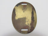 ADMINISTRATIVE OFFICER! WW2 JAPANESE ARMY DOG TAG ARMY BRASS ID JAPAN MEDAL BADGE WWII