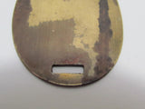 ADMINISTRATIVE OFFICER! WW2 JAPANESE ARMY DOG TAG ARMY BRASS ID JAPAN MEDAL BADGE WWII