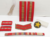 LOT OF IMPERIAL JAPANESE ARMY SERGEANT SHOULDER BOARDS & RANK INSIGNIA WWII
