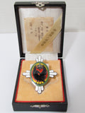 EXCELLENT WW2 JAPANESE IMPERIAL SOLDIER RELIEF BADGE ARMY VETERAN SILVER Medal CROW WWII