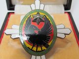 EXCELLENT WW2 JAPANESE IMPERIAL SOLDIER RELIEF BADGE ARMY VETERAN SILVER Medal CROW WWII