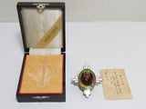 EXCELLENT WW2 JAPANESE IMPERIAL SOLDIER RELIEF BADGE ARMY VETERAN SILVER Medal CROW WWII