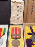 AMAZING JAPANESE MEDAL LOT ~ WW2, PRE, POST WW2 JAPANESE MEDALS & BADGES