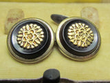 EXTREMELY RARE! 1935 WW2 JAPANESE MANCHURIAN EMPEROR VISIT CUFF LINK SET OSAKA, JAPAN