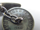 EXTREMELY RARE! 1935 WW2 JAPANESE MANCHURIAN EMPEROR VISIT CUFF LINK SET OSAKA, JAPAN