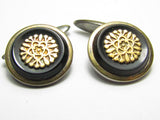 EXTREMELY RARE! 1935 WW2 JAPANESE MANCHURIAN EMPEROR VISIT CUFF LINK SET OSAKA, JAPAN
