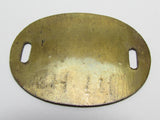 ENGINEERING OFFICER! WW2 JAPANESE ARMY DOG TAG ARMY BRASS ID JAPAN MEDAL BADGE WWII