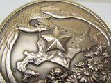 RARE ONE! 1936 IMPERIAL JAPANESE ARMY JAPAN SPECIAL MANEUVERS BRONZE TABLE MEDAL HOKKAIDO
