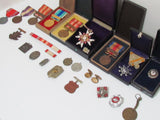 AMAZING JAPANESE MEDAL LOT ~ WW2, PRE, POST WW2 JAPANESE MEDALS & BADGES