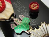 SILVER CASE INSCRIPTION! WW2 JAPANESE RISING SUN MEDAL 4TH CLASS JAPAN BADGE SILVER WWII