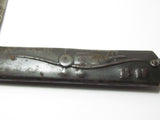 LARGE SIZE RARE ~ WW2 JAPANESE PILOT POCKET KNIFE "ARAWASHI" AIRPLANE MOTIF WWII KAMIKAZE FIERCE EAGLE