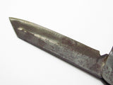 LARGE SIZE RARE ~ WW2 JAPANESE PILOT POCKET KNIFE "ARAWASHI" AIRPLANE MOTIF WWII KAMIKAZE FIERCE EAGLE