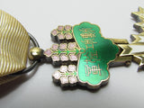 SILVER CASE INSCRIPTION! WW2 JAPANESE RISING SUN MEDAL 4TH CLASS JAPAN BADGE SILVER WWII