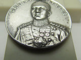 950 SILVER! RARE JAPANESE BADGE OF TABLE MEDAL CROWN PRINCE HIROHITO BADGE JAPAN BATTLESHIP WW1 WW2 WWII