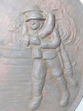 RARE ART! 1938 JAPANESE ARMY HOSPITAL WALL HANGING KOKURA ARMY HOSPITAL FUKUOKA JAPAN