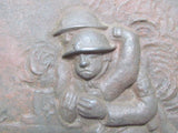 RARE ART! 1938 JAPANESE ARMY HOSPITAL WALL HANGING KOKURA ARMY HOSPITAL FUKUOKA JAPAN