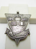 EXTREMELY RARE 1936 JAPANESE NAVY 2ND LONDON NAVAL CONFERENCE BADGE ARMS REDUCTION