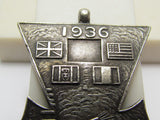 EXTREMELY RARE 1936 JAPANESE NAVY 2ND LONDON NAVAL CONFERENCE BADGE ARMS REDUCTION
