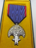 RARE ONE! JAPANESE MEDAL MANCHURIA LAST EMPEROR VISIT SILVER WW2 WWII MANCHUKUO JAPAN