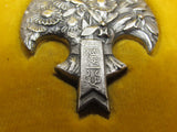 RARE ONE! JAPANESE MEDAL MANCHURIA LAST EMPEROR VISIT SILVER WW2 WWII MANCHUKUO JAPAN