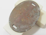 RARE ONE! WW2 IMPERIAL JAPANESE ARMY AIR DOG TAG BRASS ID JAPAN MEDAL BADGE WWII