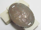 RARE ONE! WW2 IMPERIAL JAPANESE ARMY AIR DOG TAG BRASS ID JAPAN MEDAL BADGE WWII