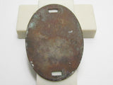 RARE ONE! WW2 IMPERIAL JAPANESE ARMY AIR DOG TAG BRASS ID JAPAN MEDAL BADGE WWII