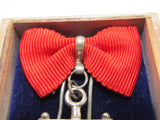 RARE WW2 JAPANESE OFFICER WIVES ASSOCIATION BADGE ARMY NAVY WOMEN RISING SUN FLAG WAR WWII