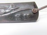 LARGE WW2 JAPANESE PILOT POCKET KNIFE "ARAWASHI" AIRPLANE MOTIF WWII KAMIKAZE FIERCE EAGLE