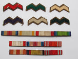 WW2 IMPERIAL JAPANESE ARMY BREAST INSIGNIA & RIBBONS LOT MEDAL BADGE WWII UNIFORM