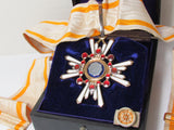 RARE HALLMARK!  PRE WW2 JAPANESE MEDAL 3RD CLASS ORDER SACRED TREASURE "M" HALLMARK OSAKA
