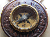WITH BOX & LANYARD! 1905 RUSSO-JAPANESE WAR MEDAL COMPASS BADGE GOLDEN KITE MEIJI ERA ANTIQUE