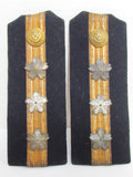 NAMED WW2 JAPANESE NAVY LIEUTENANT SHOULDER BOARDS EPAULETTES JAPAN WWII