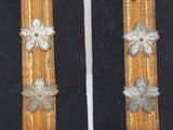 NAMED WW2 JAPANESE NAVY LIEUTENANT SHOULDER BOARDS EPAULETTES JAPAN WWII