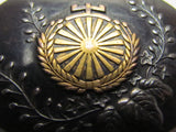 VERY RARE! WW2 JAPANESE PURE SILVER KOREA OCCUPATION OBIDOME & OBIJIME