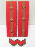 WW2 IMPERIAL JAPANESE ARMY SHOULDER BOARDS RANK SERGEANT MAJOR WWII
