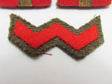 WW2 IMPERIAL JAPANESE ARMY SHOULDER BOARDS RANK SERGEANT MAJOR WWII
