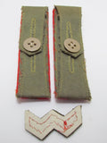 WW2 IMPERIAL JAPANESE ARMY SHOULDER BOARDS RANK SERGEANT MAJOR WWII