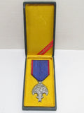 RARE ONE! JAPANESE MEDAL MANCHURIA LAST EMPEROR VISIT SILVER WW2 WWII MANCHUKUO JAPAN