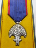 RARE ONE! JAPANESE MEDAL MANCHURIA LAST EMPEROR VISIT SILVER WW2 WWII MANCHUKUO JAPAN