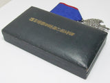 RARE ONE! JAPANESE MEDAL MANCHURIA LAST EMPEROR VISIT SILVER WW2 WWII MANCHUKUO JAPAN