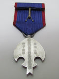 RARE ONE! JAPANESE MEDAL MANCHURIA LAST EMPEROR VISIT SILVER WW2 WWII MANCHUKUO JAPAN