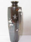 RARE! PRE WW2 1932 JAPANESE  MANCHURIAN INCIDENT TRIUMPHANT RETURN BRONZE VASE