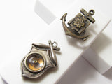 RARE SET OF WW2 AND RUSSO-JAPAN WAR BADGES COMPASS VICTORY BADGE AND NAVAL TECH SCHOOL