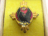 GOLD ONE! WW2 JAPANESE IMPERIAL SOLDIER RELIEF BADGE PIN ARMY NAVY FLAG MEDAL CROW WWII